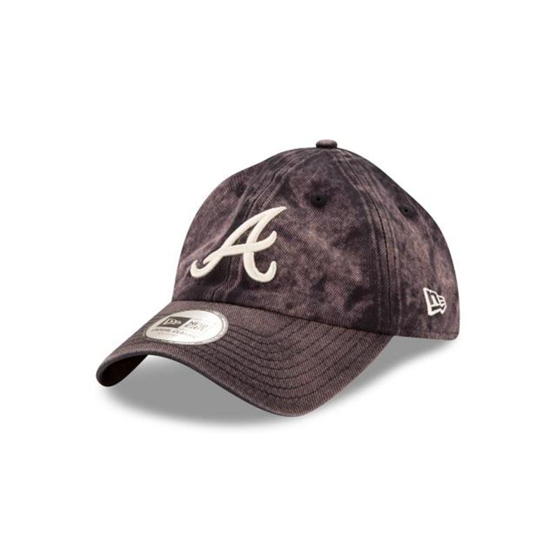 MLB Atlanta Braves Hand Brush Wash Casual Classic Adjustable (JWH4400) - Blue New Era Caps